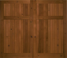 Knotty Cedar Garage Door no lites